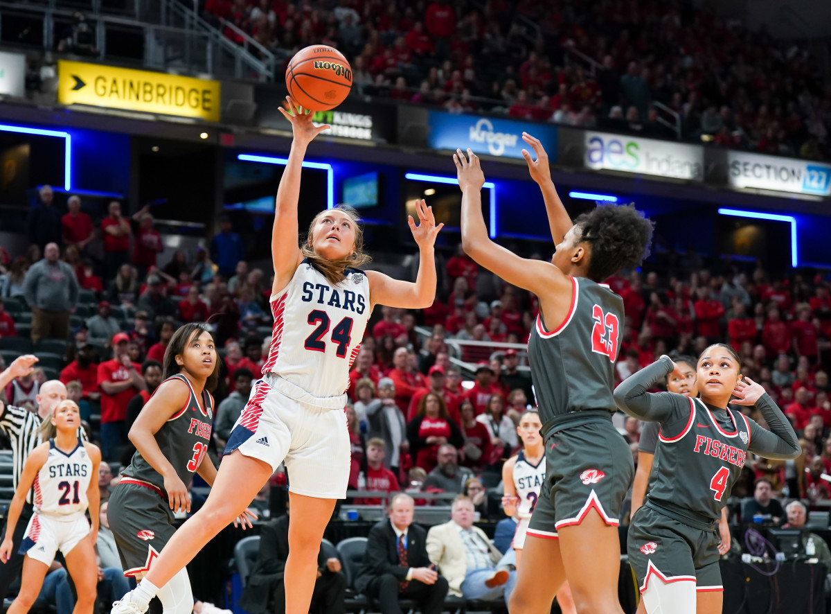 Indiana girls high school basketball: Bedford North Lawrence vs. Fishers from February 25, 2023